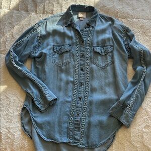 Knox Rose Light Blue Denim Shirt